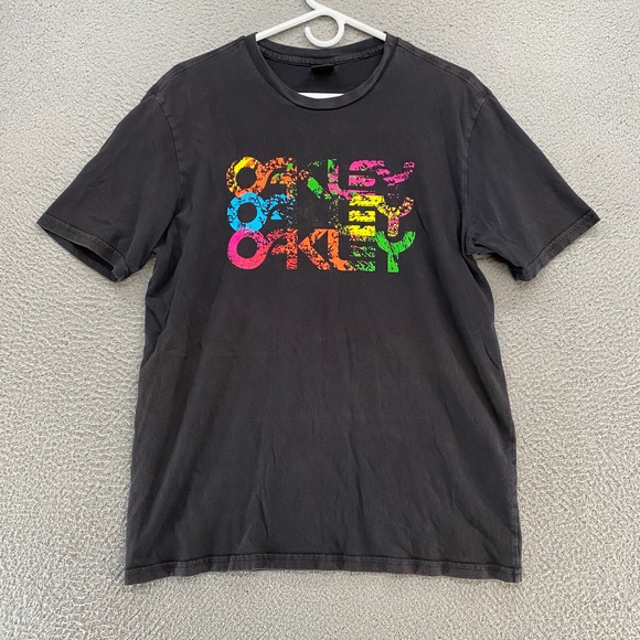 Oakley Other - Oakley Graphic T-Shirt‎ Mens Medium Black Short Sleeve Tee Retro Y2K Style